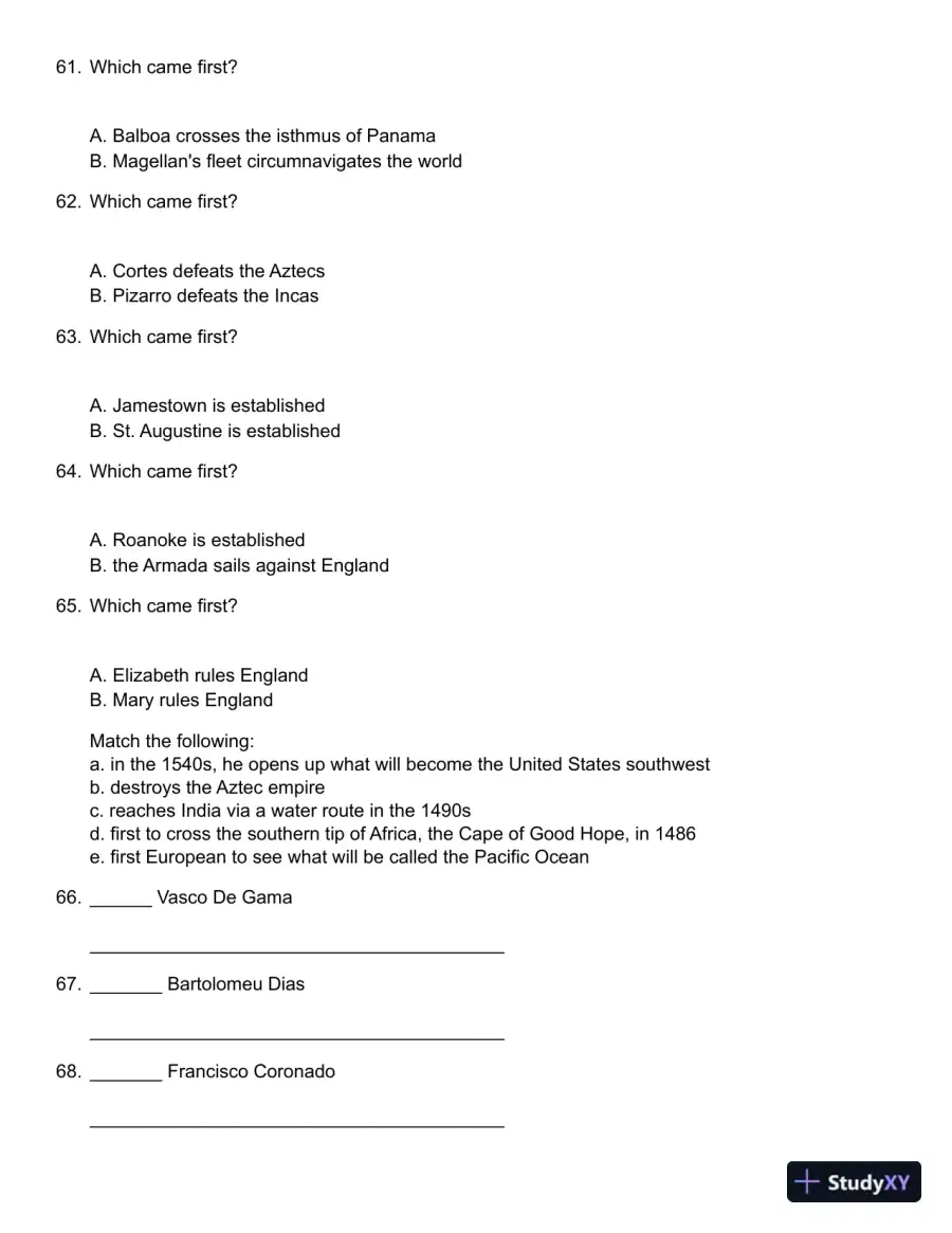 American History: A Survey 12th Edition Test Bank, page 12