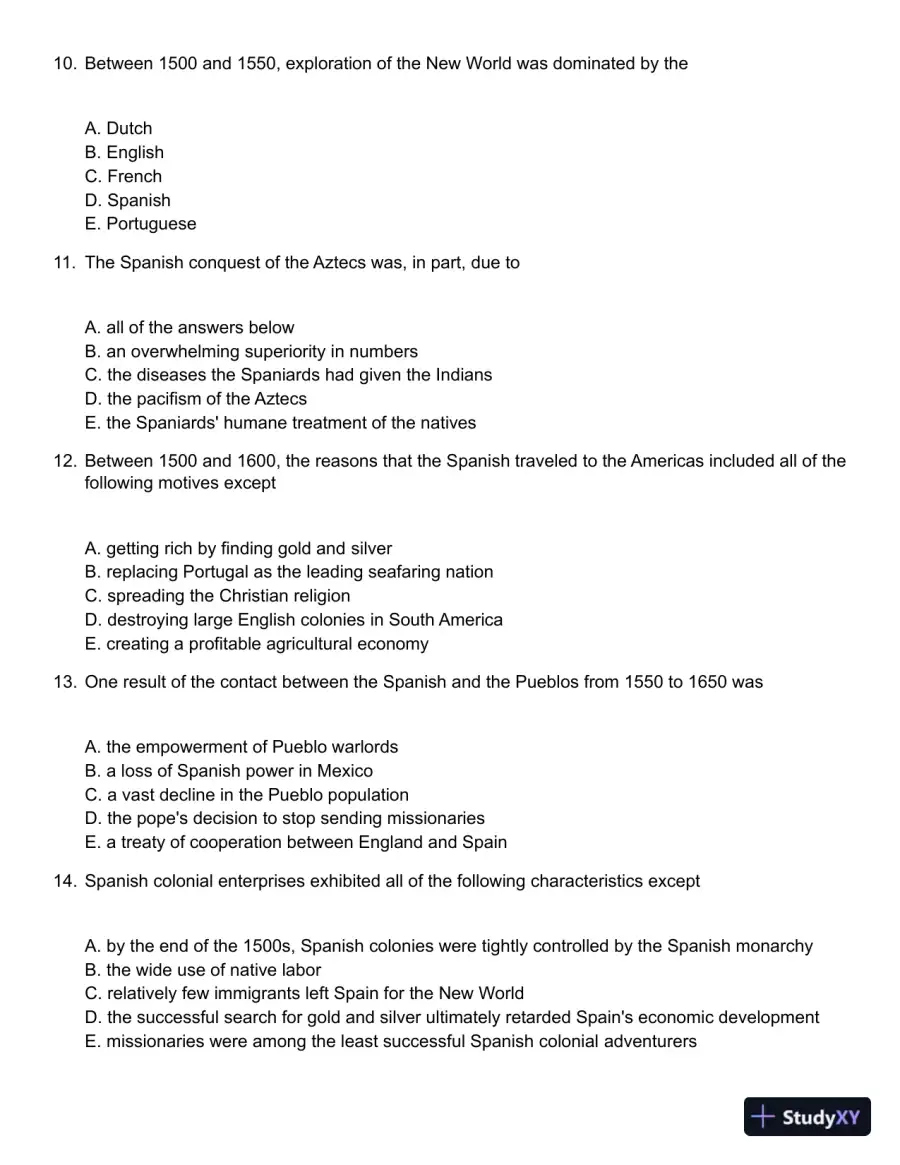 American History: A Survey 12th Edition Test Bank, page 4
