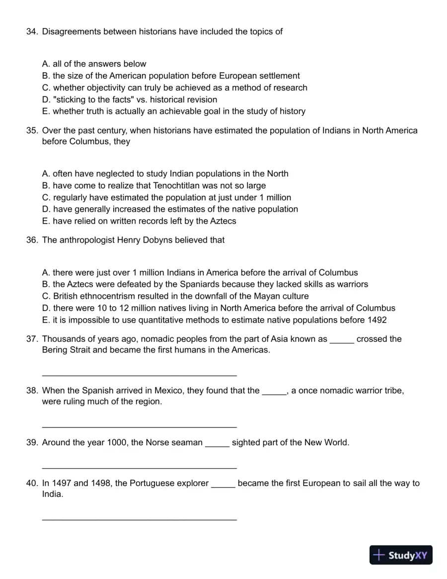 American History: A Survey 12th Edition Test Bank, page 9