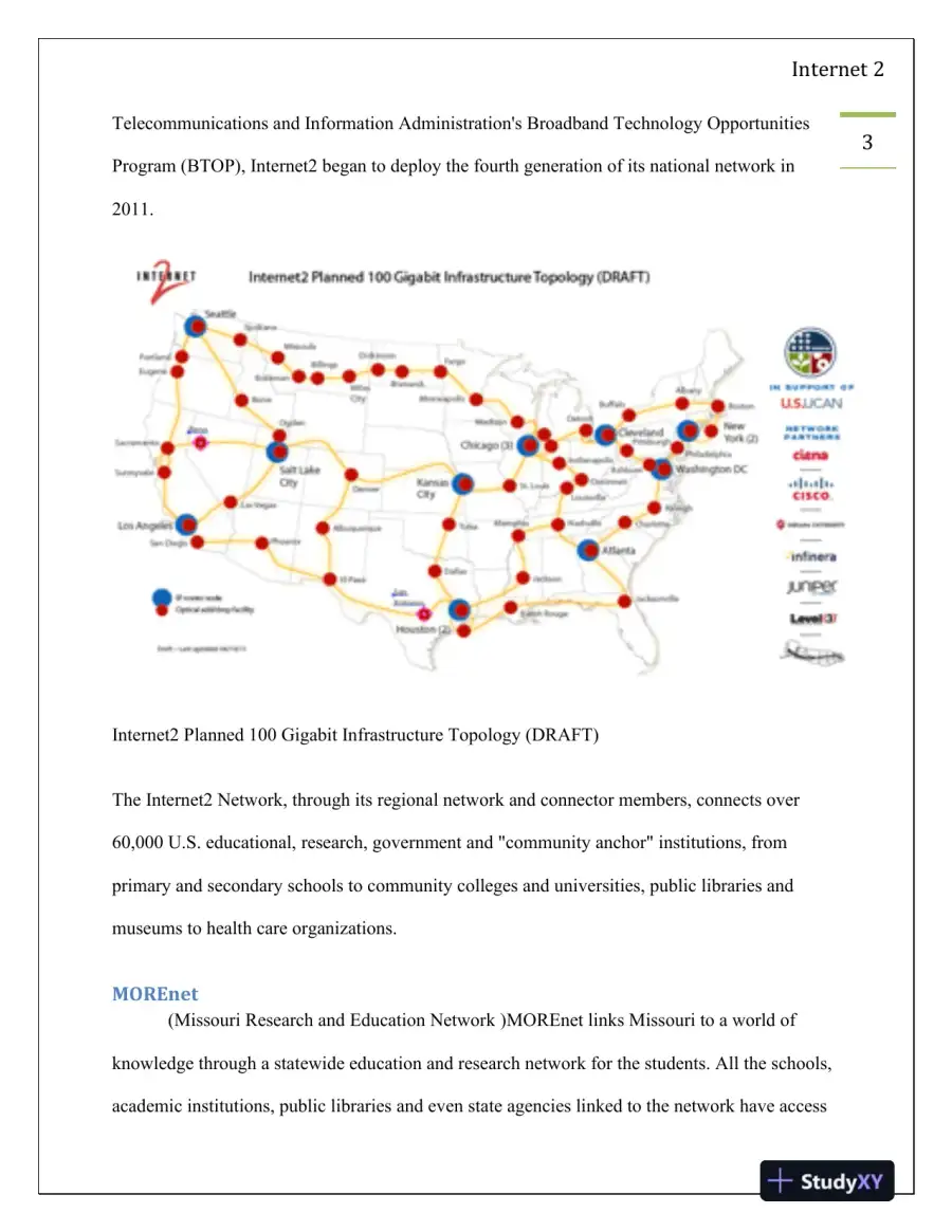 Enhancing Education and Research through Internet2: Opportunities, Challenges, and Innovations for MOREnet, page 4
