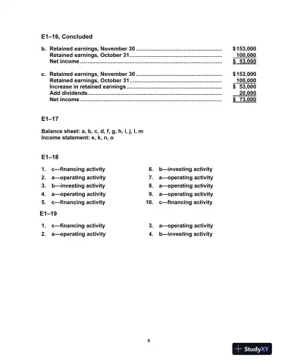 Solution Manual For Survey of Accounting Accounting, 8th Edition - Page 10 preview image
