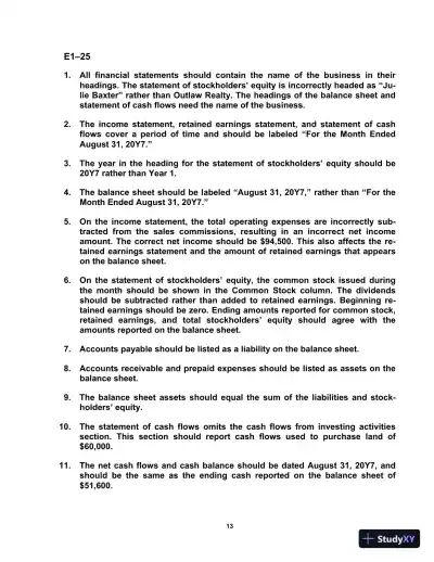 Solution Manual For Survey of Accounting Accounting, 8th Edition - Page 14 preview image