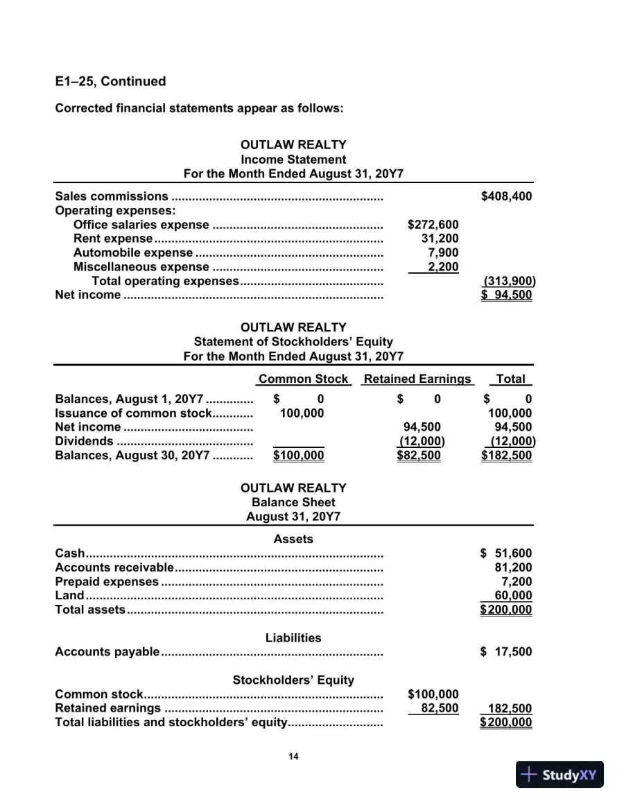 Solution Manual For Survey of Accounting Accounting, 8th Edition, page 15