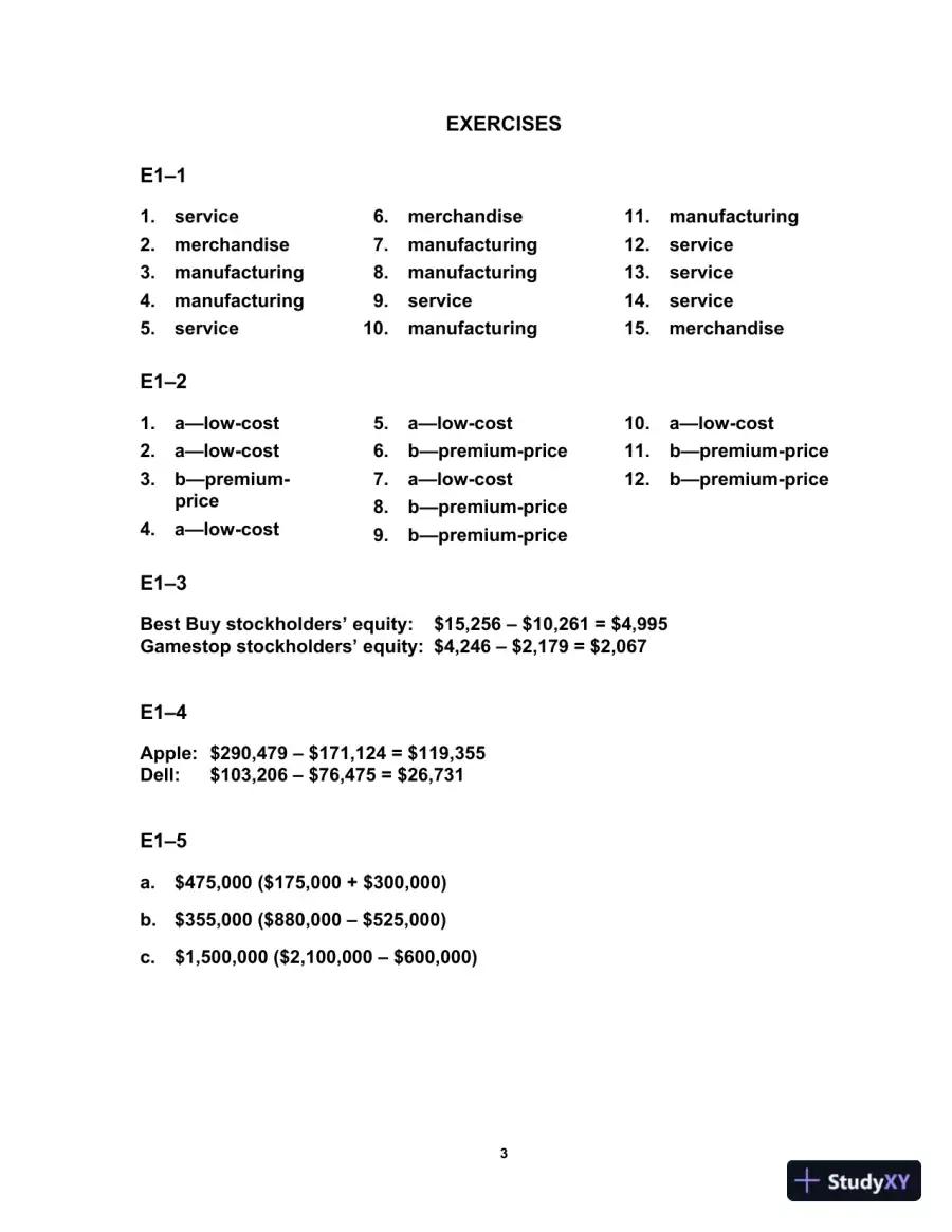 Solution Manual For Survey of Accounting Accounting, 8th Edition, page 4