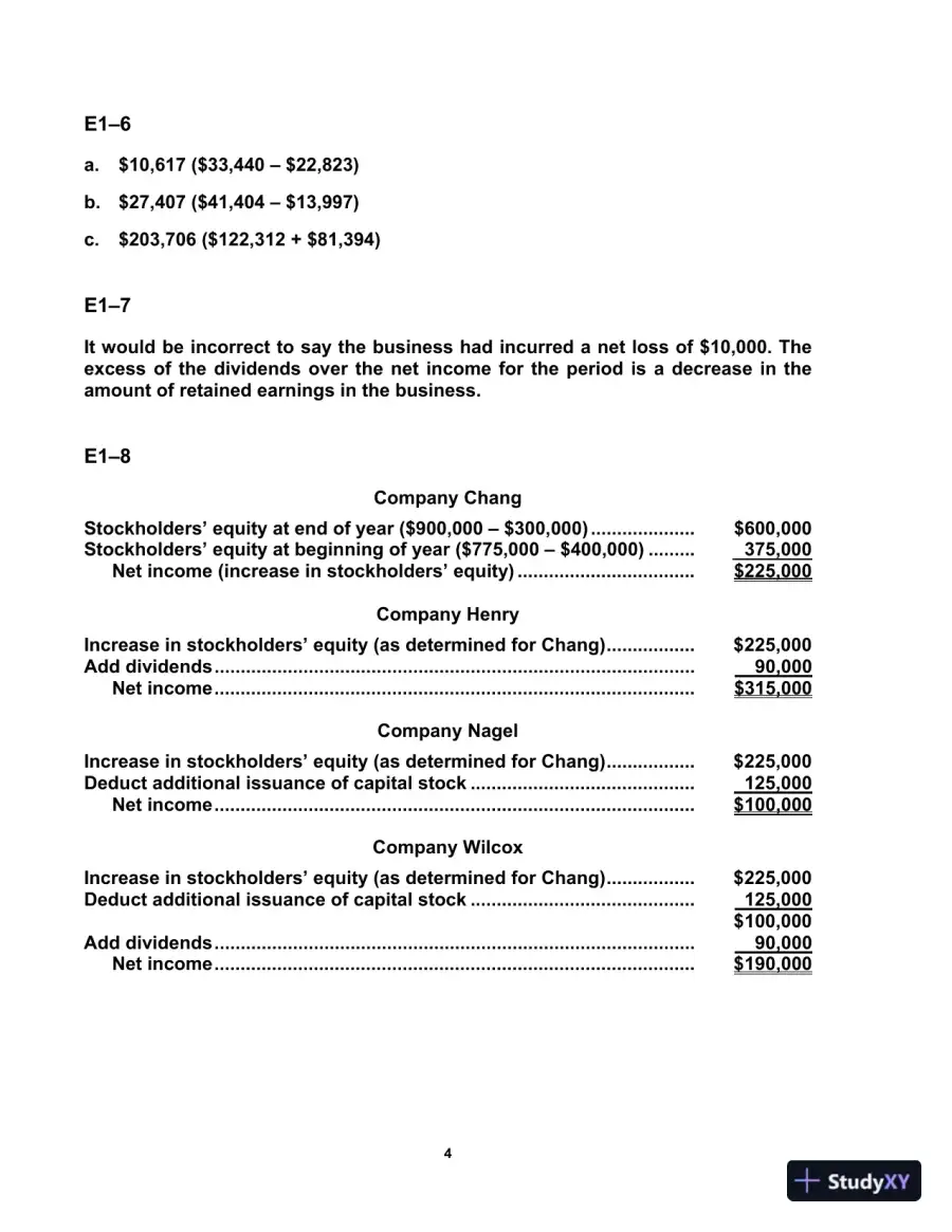 Solution Manual For Survey of Accounting Accounting, 8th Edition, page 5