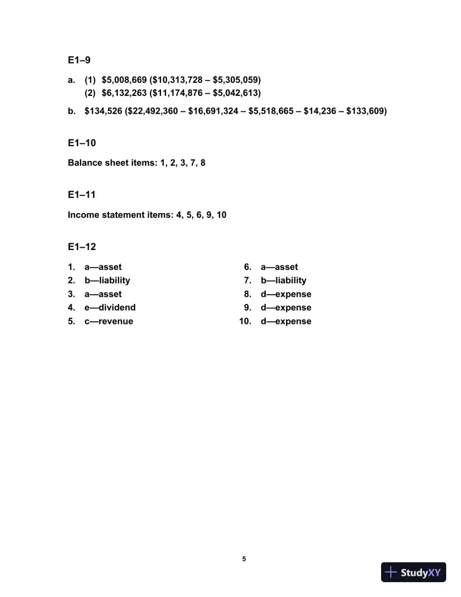 Solution Manual For Survey of Accounting Accounting, 8th Edition, page 6