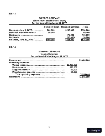 Solution Manual For Survey of Accounting Accounting, 8th Edition - Page 7 preview image