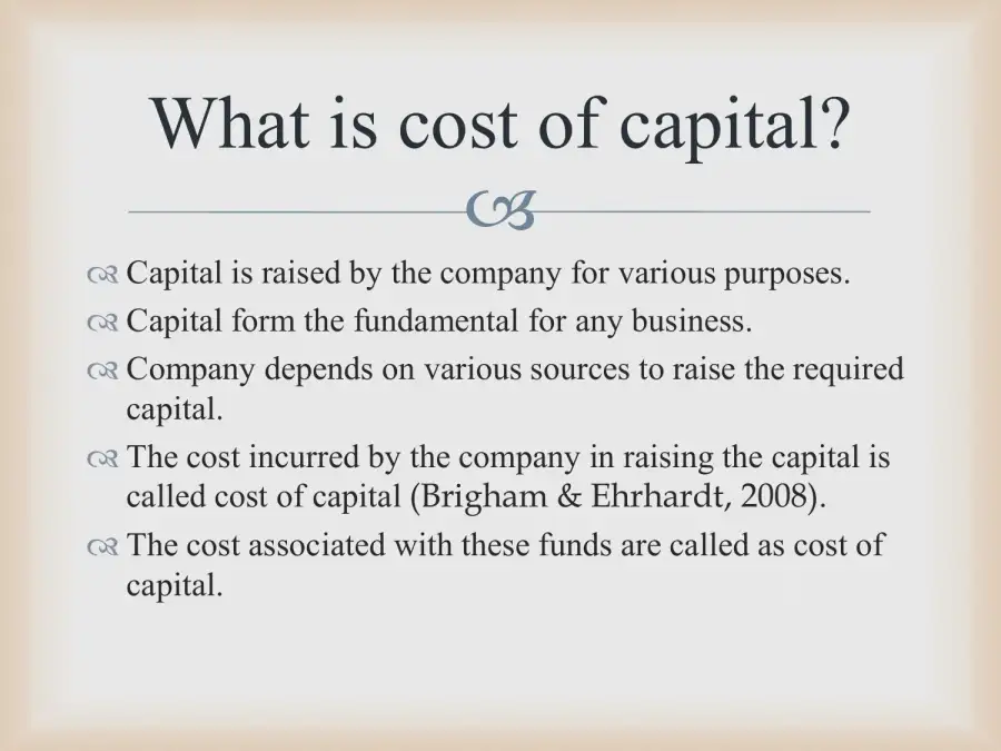 Cost Of Capital, page 2