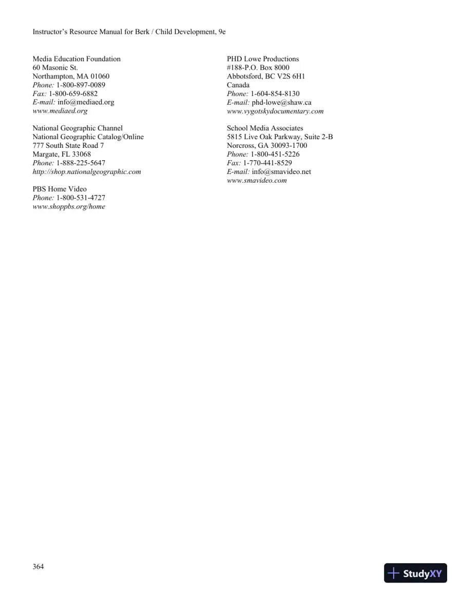 Lecture Notes for Child Development, 9th Edition, page 12