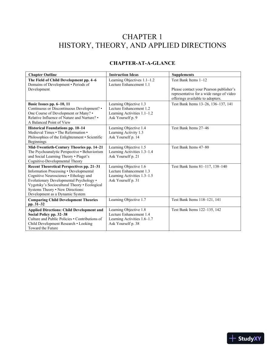 Lecture Notes for Child Development, 9th Edition, page 13