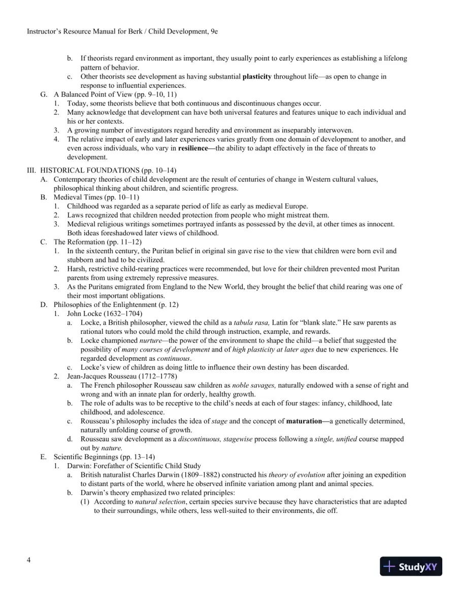 Lecture Notes for Child Development, 9th Edition, page 16