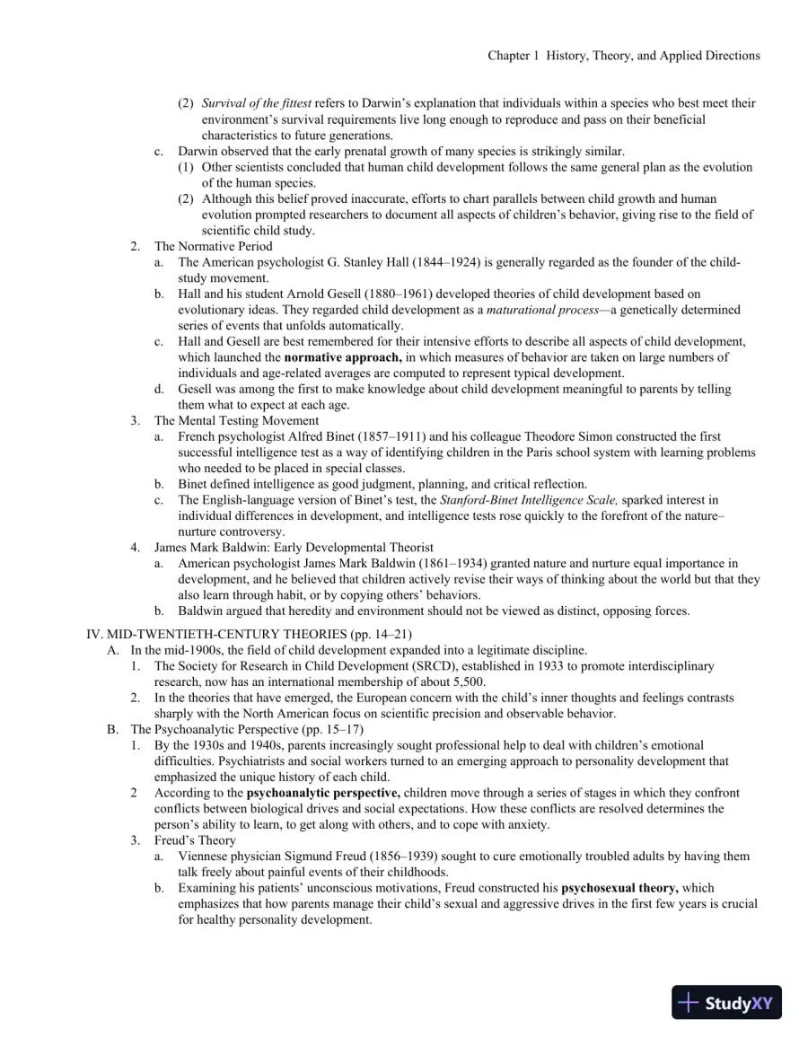 Lecture Notes for Child Development, 9th Edition, page 17