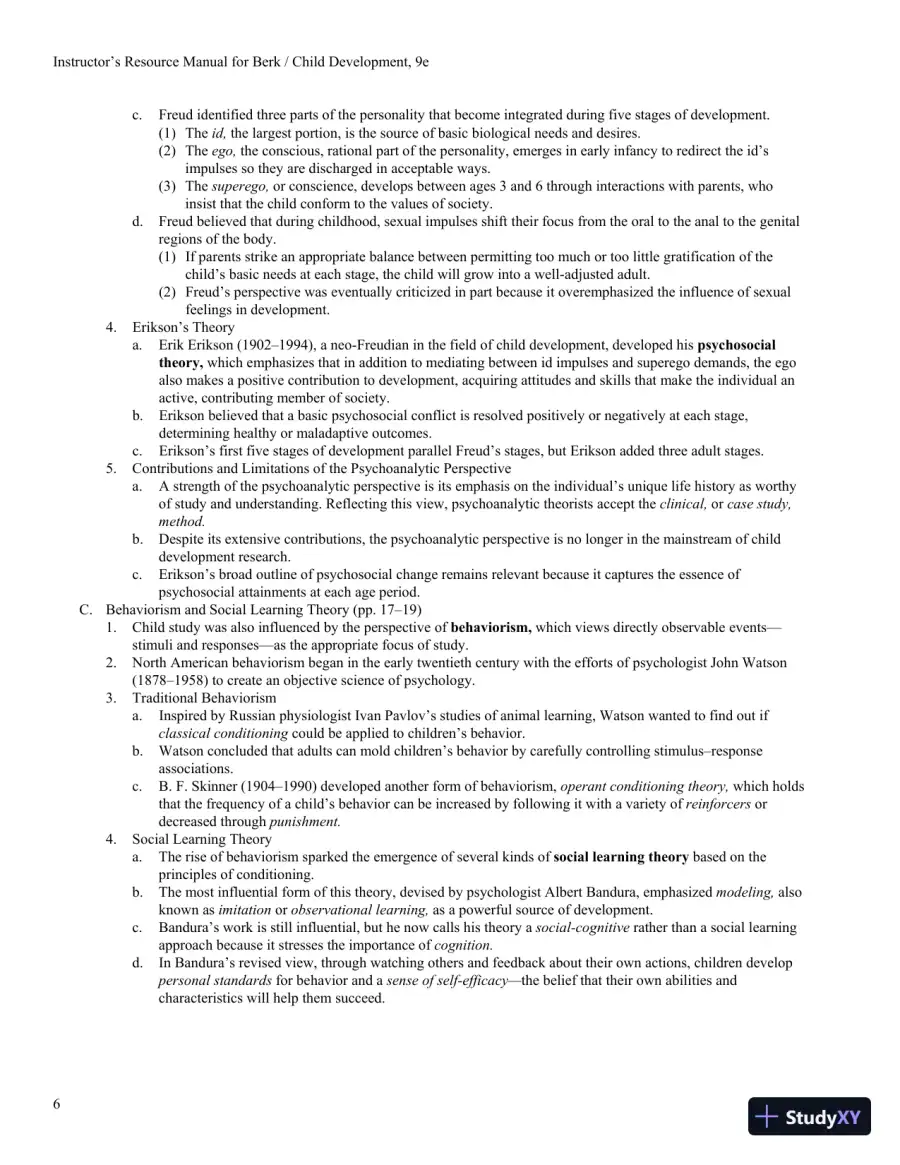 Lecture Notes for Child Development, 9th Edition, page 18
