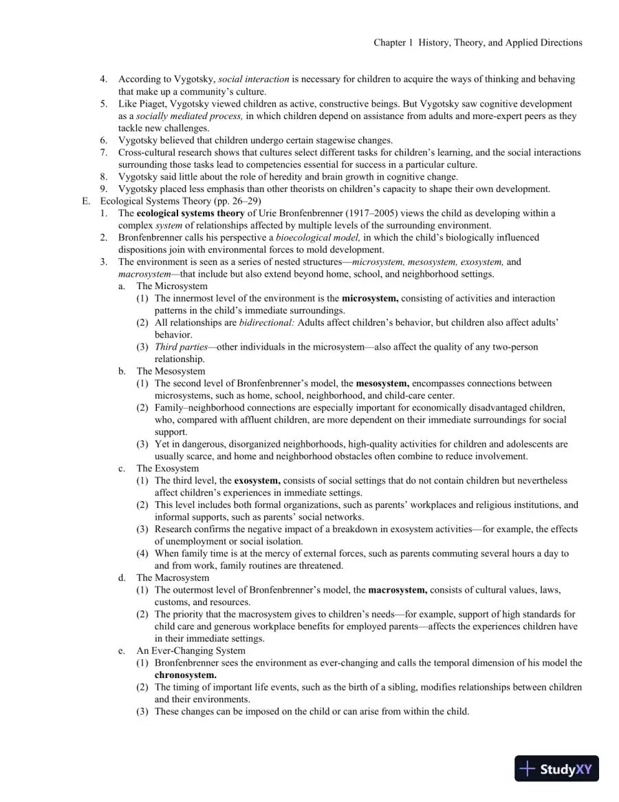 Lecture Notes for Child Development, 9th Edition, page 21