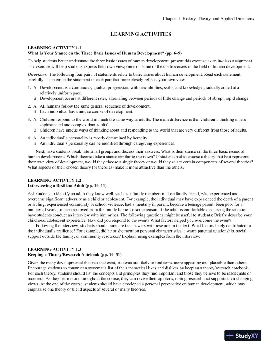 Lecture Notes for Child Development, 9th Edition, page 27