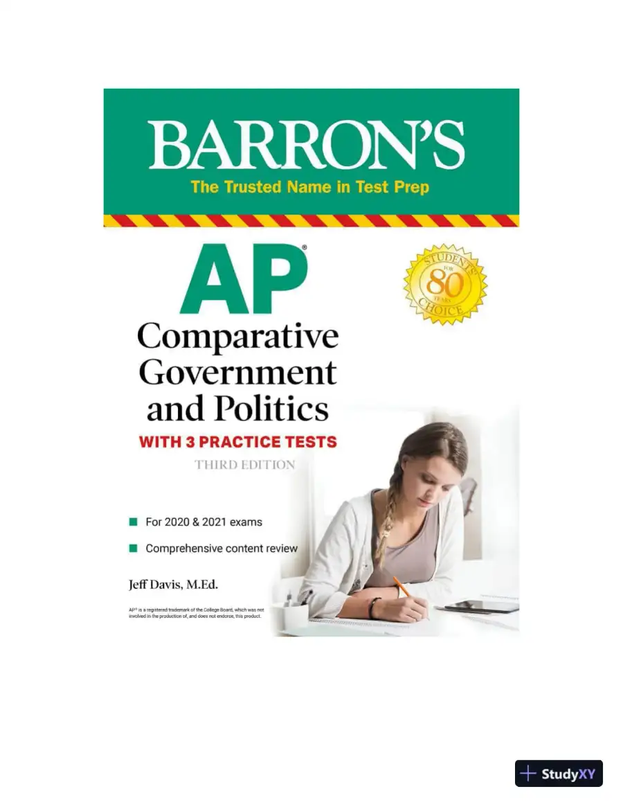 AP Comparative Government and Politics: With 3 Practice Tests, 3rd Edition (2020), page 3