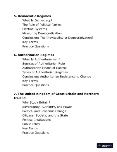 AP Comparative Government and Politics: With 3 Practice Tests, 3rd Edition (2020) - Page 9 preview image