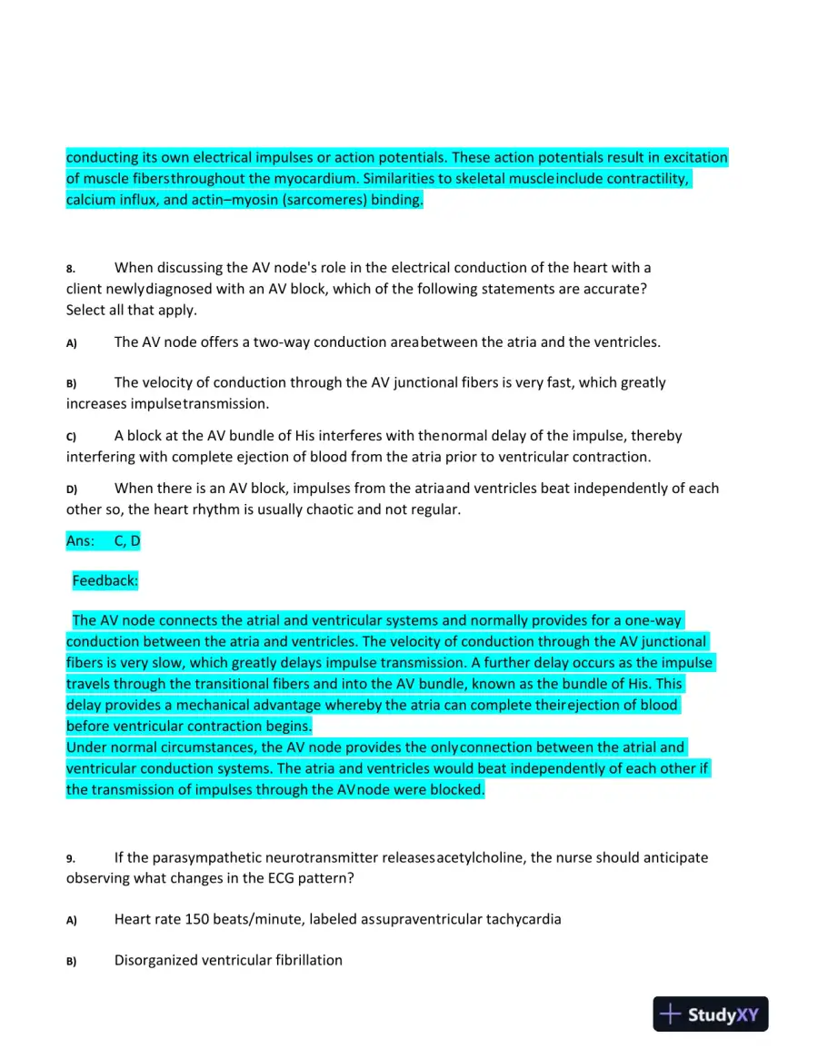 2020 HESI Advanced Pathophysiology Practice Exam With Answers (100 Solved Questions), page 6