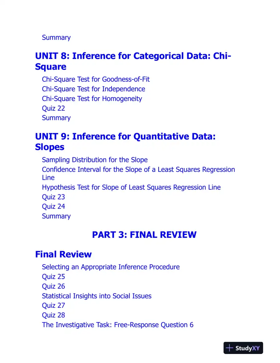 AP Statistics Premium, 2025: Prep Book with 9 Practice Tests + Comprehensive Review (2025), page 14