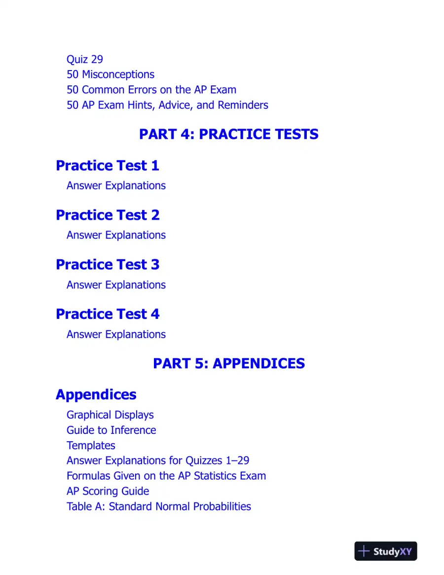 AP Statistics Premium, 2025: Prep Book with 9 Practice Tests + Comprehensive Review (2025), page 15