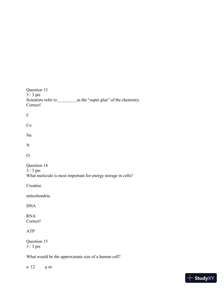 CHEM210 Portage Learning Final Exam with Answers (267 Solved Questions), page 12