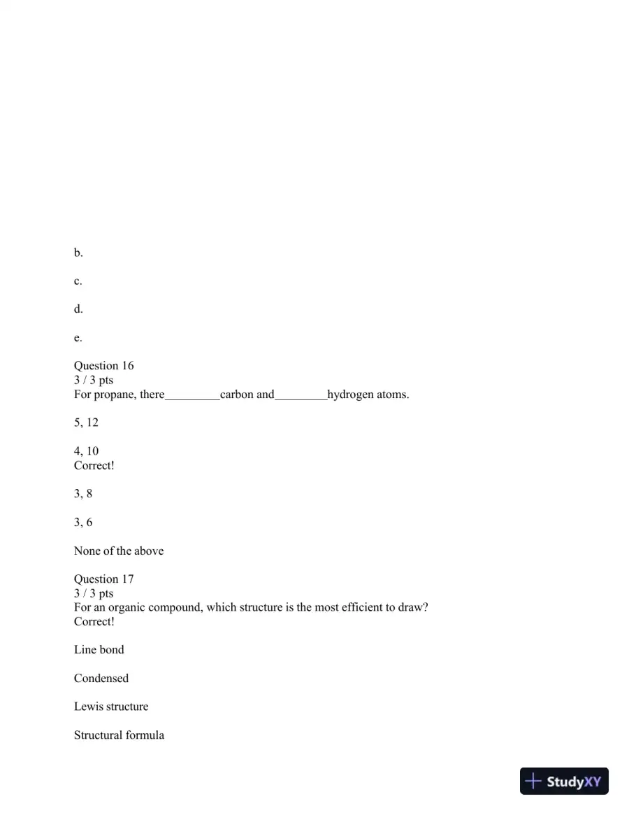 CHEM210 Portage Learning Final Exam with Answers (267 Solved Questions), page 14