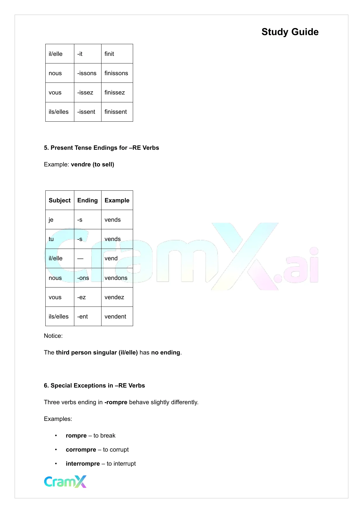 French I - Present Tense of Verbs - Page 4 preview image