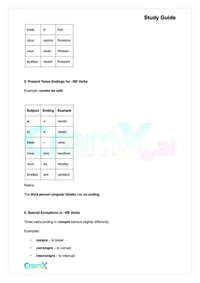 French I - Present Tense of Verbs - Page 4 preview image