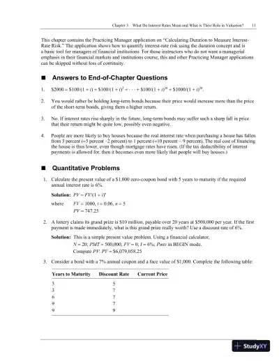 Financial Markets and Institutions, 7th Edition Solution Manual - Page 13 preview image