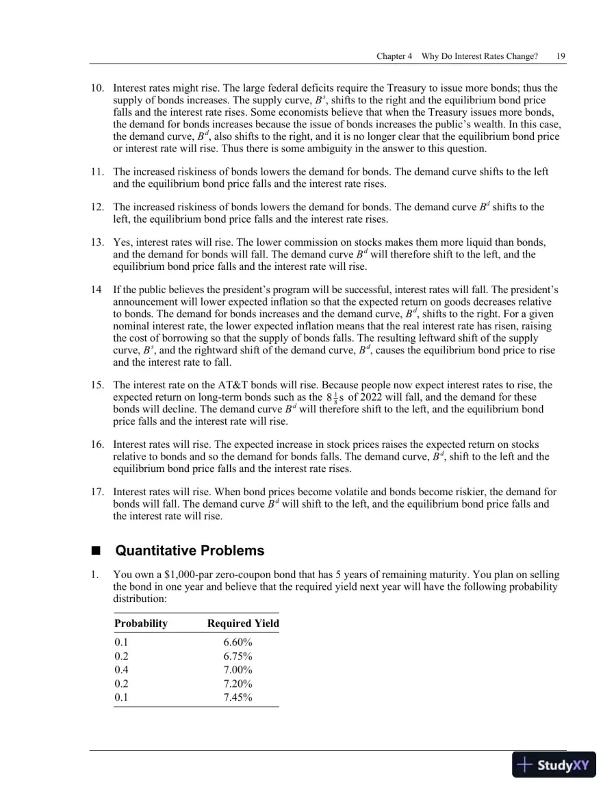 Financial Markets and Institutions, 7th Edition Solution Manual, page 21