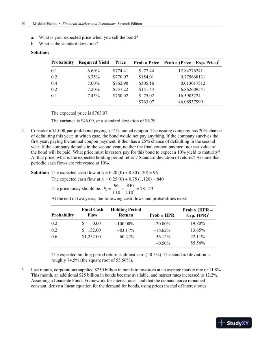 Financial Markets and Institutions, 7th Edition Solution Manual, page 22