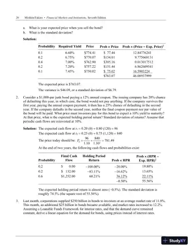 Financial Markets and Institutions, 7th Edition Solution Manual - Page 22 preview image