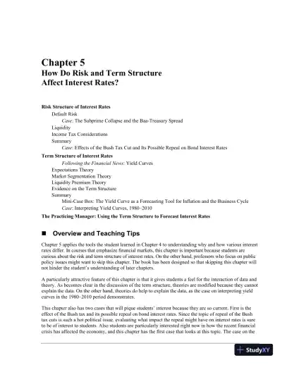 Financial Markets and Institutions, 7th Edition Solution Manual - Page 27 preview image