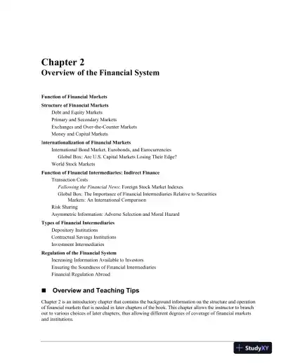 Financial Markets and Institutions, 7th Edition Solution Manual - Page 6 preview image