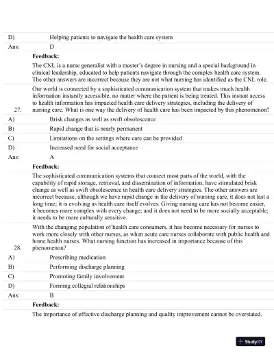 Test Bank For Brunner and Suddarth's Textbook Of Medical-Surgical Nursing, 13th Edition - Page 12 preview image