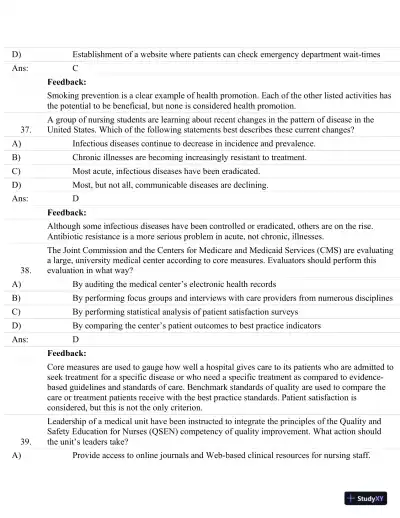 Test Bank For Brunner and Suddarth's Textbook Of Medical-Surgical Nursing, 13th Edition - Page 16 preview image