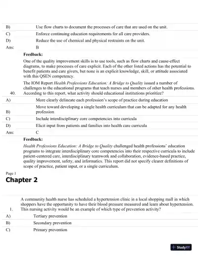 Test Bank For Brunner and Suddarth's Textbook Of Medical-Surgical Nursing, 13th Edition - Page 17 preview image