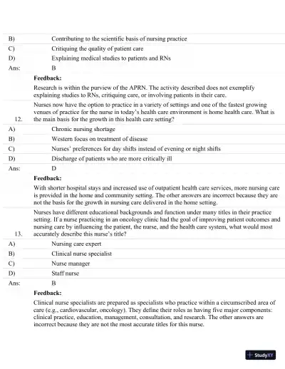 Test Bank For Brunner and Suddarth's Textbook Of Medical-Surgical Nursing, 13th Edition - Page 6 preview image