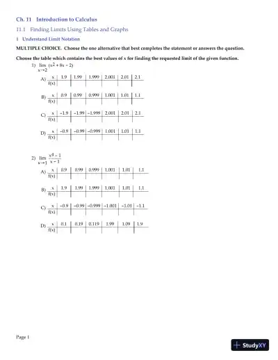 Test Bank for Precalculus, 6th Edition - Page 1 preview image