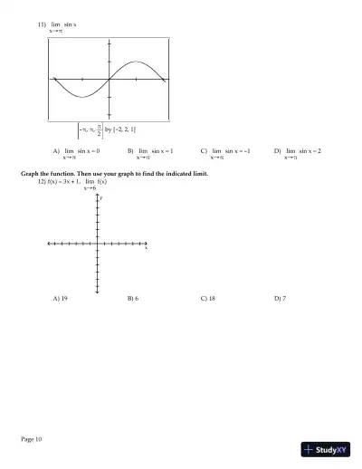 Test Bank for Precalculus, 6th Edition - Page 11 preview image