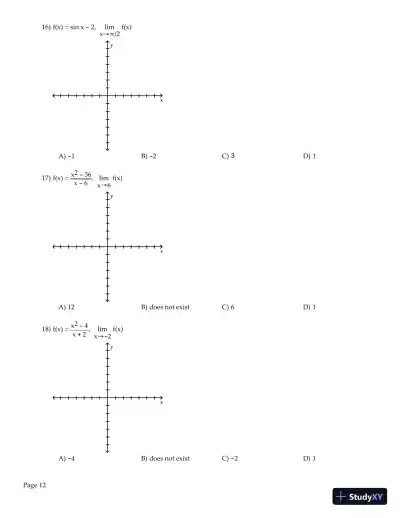 Test Bank for Precalculus, 6th Edition - Page 13 preview image