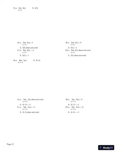 Test Bank for Precalculus, 6th Edition - Page 16 preview image