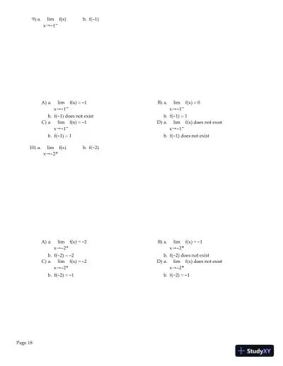 Test Bank for Precalculus, 6th Edition - Page 19 preview image