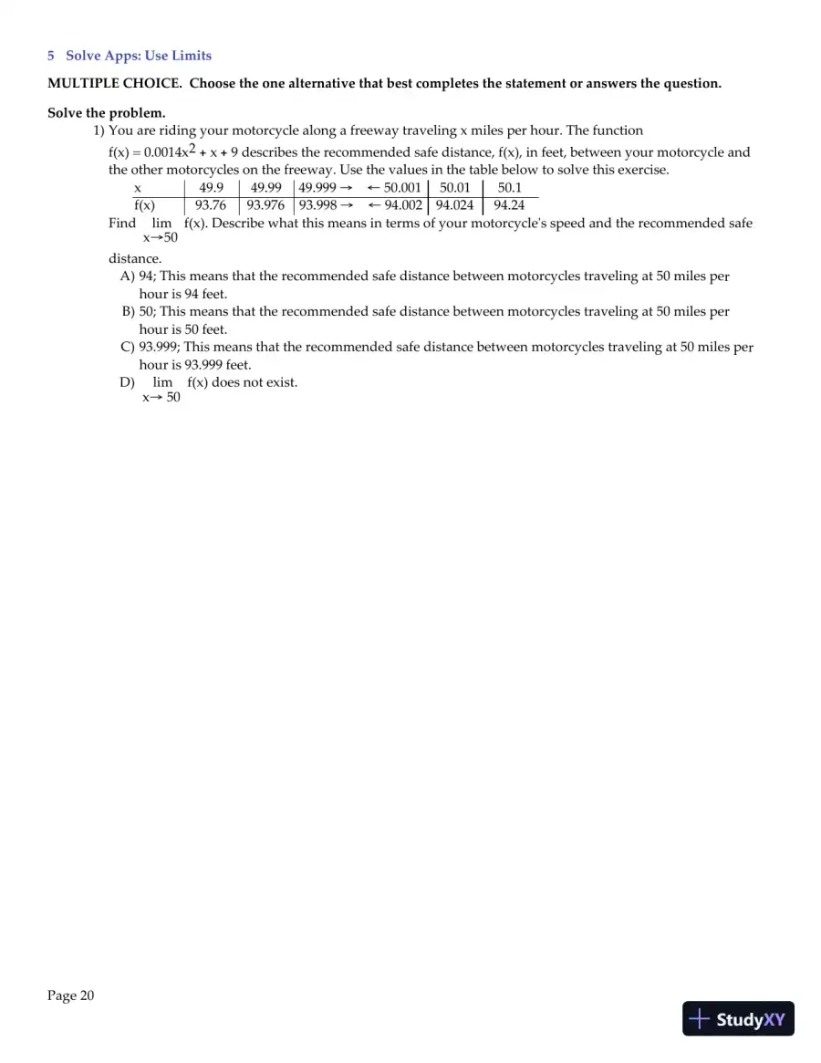 Test Bank for Precalculus, 6th Edition, page 21