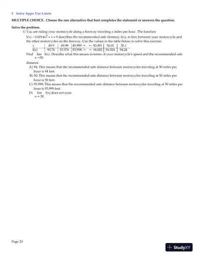 Test Bank for Precalculus, 6th Edition - Page 21 preview image