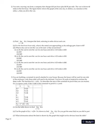 Test Bank for Precalculus, 6th Edition - Page 22 preview image