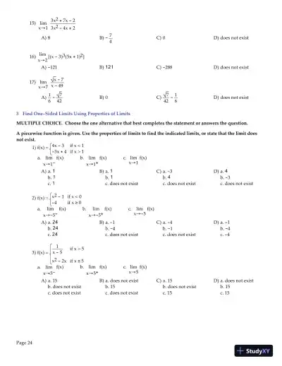 Test Bank for Precalculus, 6th Edition - Page 25 preview image
