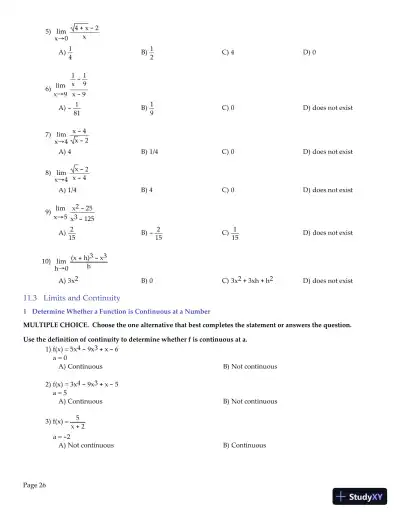 Test Bank for Precalculus, 6th Edition - Page 27 preview image