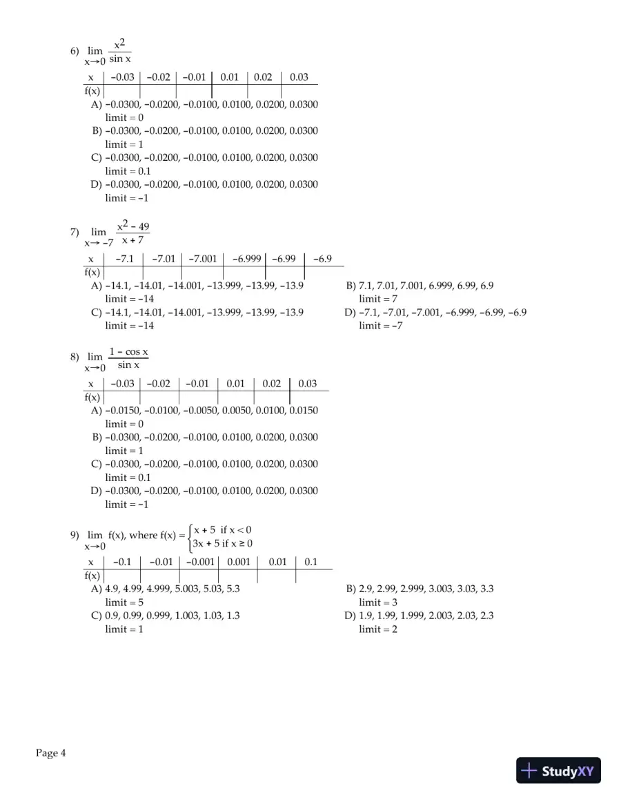 Test Bank for Precalculus, 6th Edition, page 5