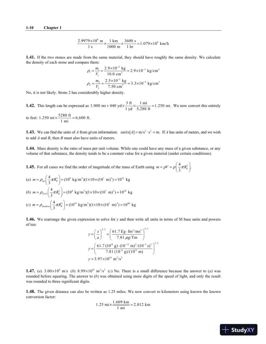 Solution Manual for Principles and Practice of Physics, 1st Edition, page 11